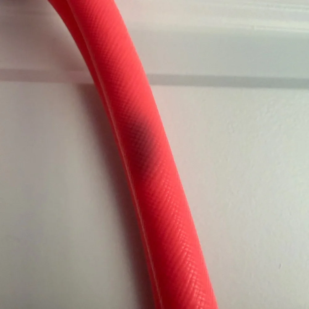 Ted Baker Pink and Neon Coral Saffiano Contrast Tote with Gold Hardware